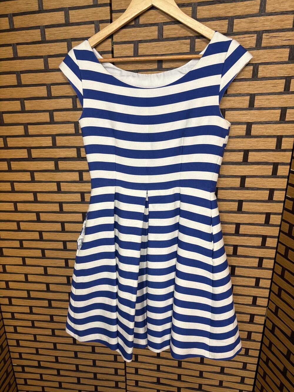 Kate Spade Blue And White Stripe Dress Size 4